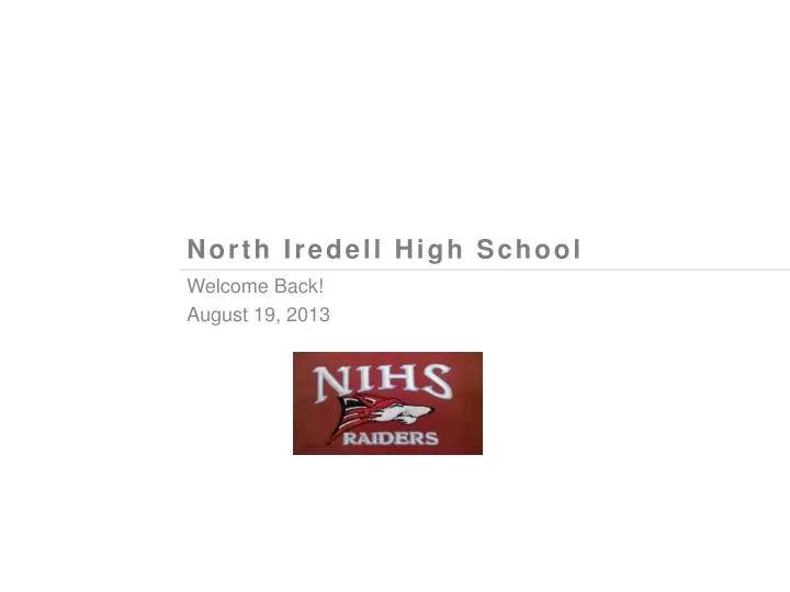 PPT North Iredell High School PowerPoint Presentation, free download
