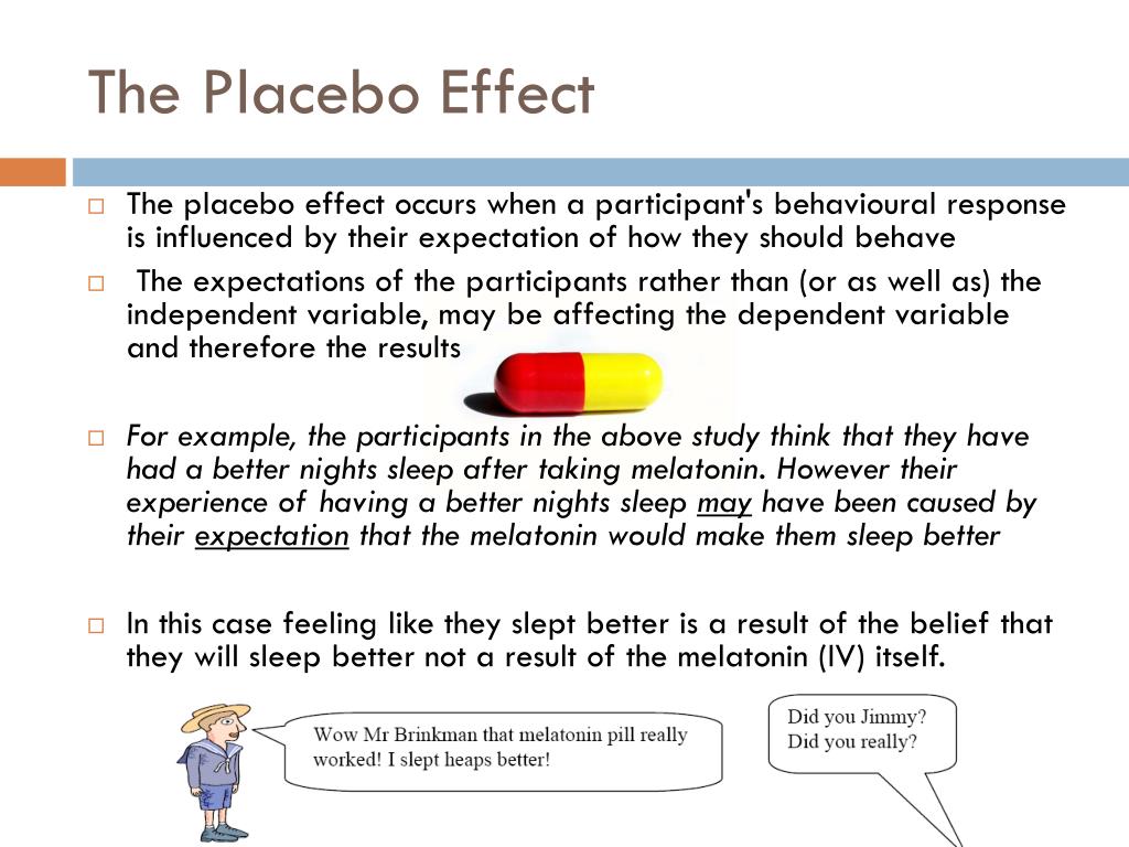 How Many Chapters Does Placebo Have PPT - Placebo and experimenter effects PowerPoint Presentation, free