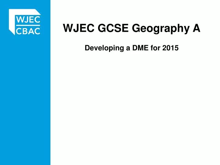 wjec geography coursework