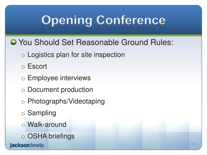 PPT The Dos & Don’ts of an OSHA Inspection PowerPoint Presentation