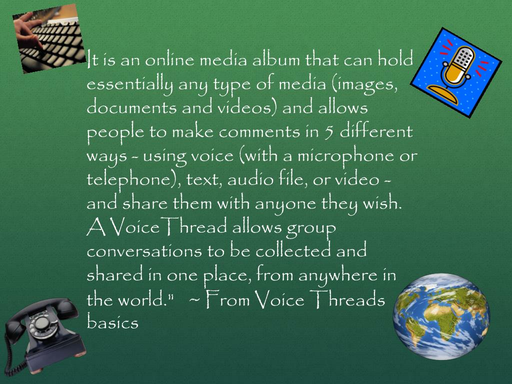 what is a voicethread presentation