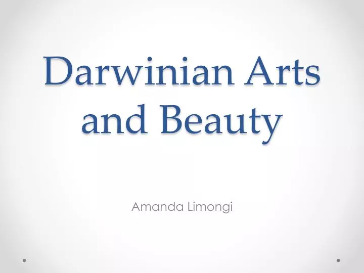 darwinian arts and beauty n.