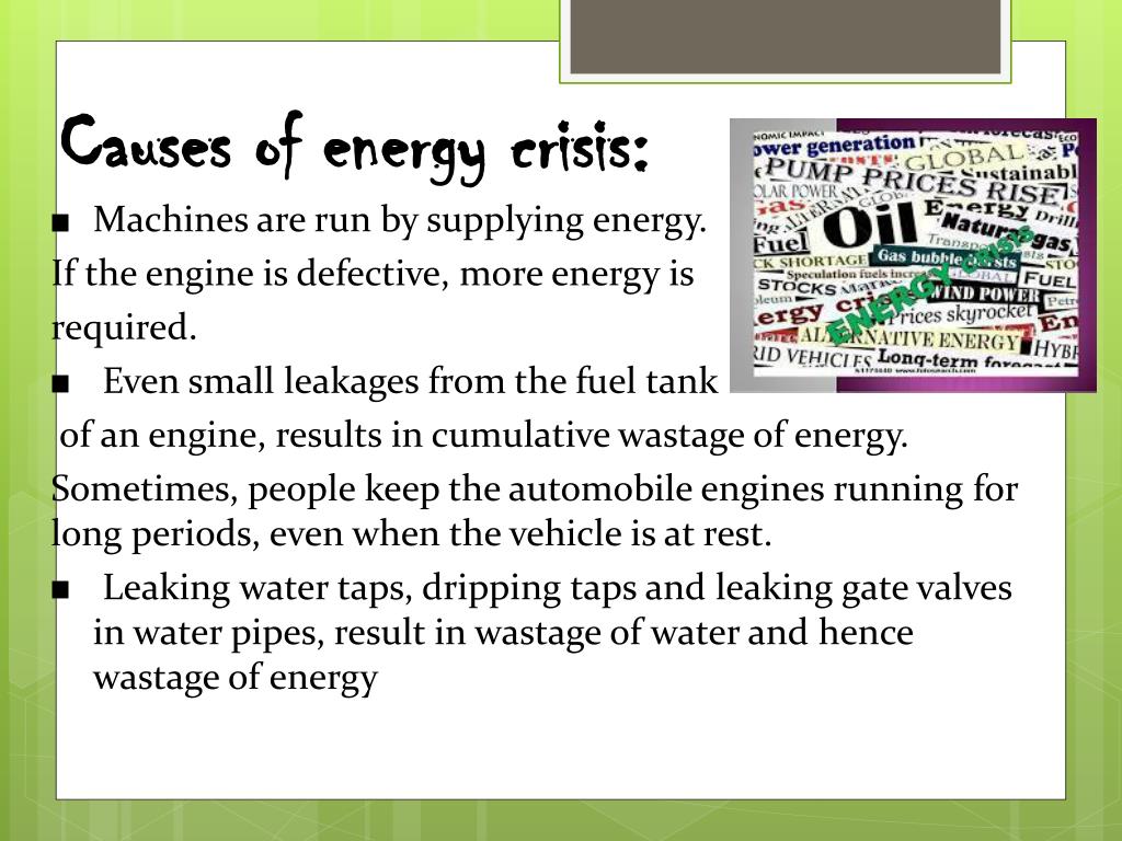 energy crisis in us essay