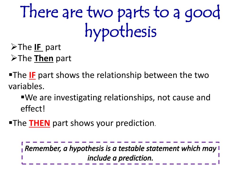 what are the main qualities of a good hypothesis