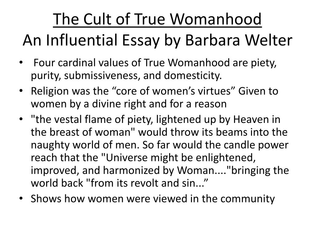 womanhood essay