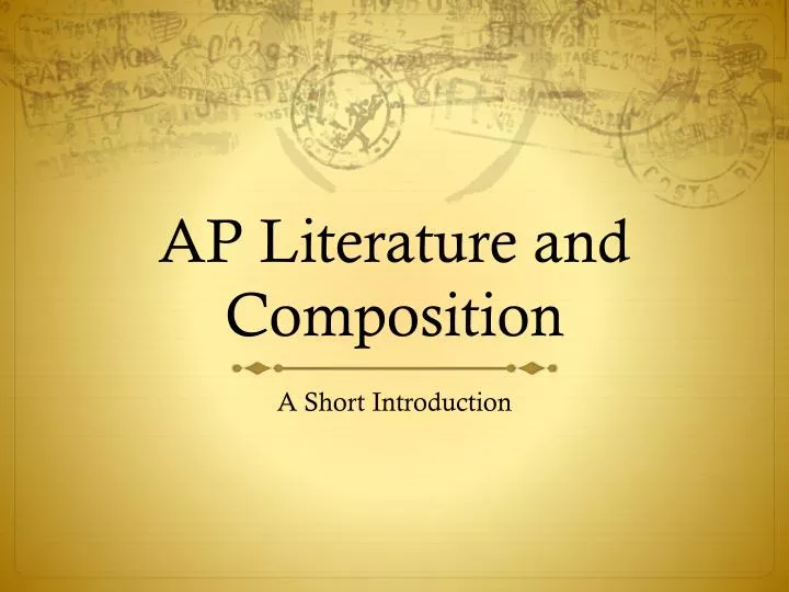 ap literature and composition thesis template