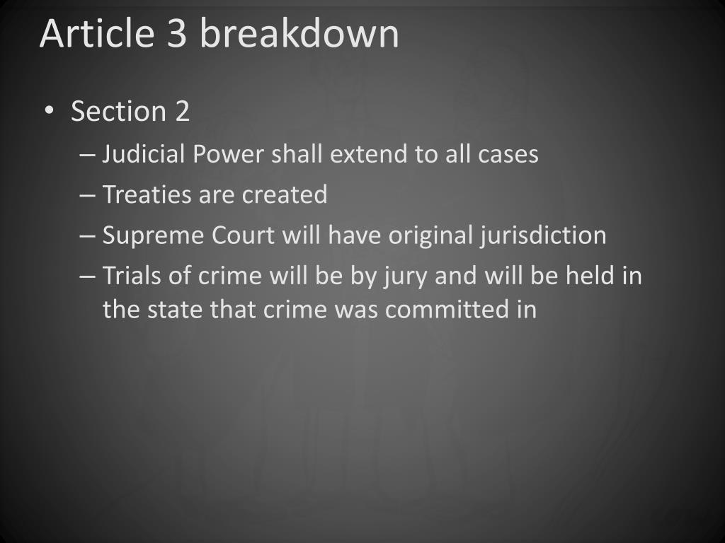 What Is The Topic Of Article 3 Of The Constitution What Is The Topic Of Article 3 Of The Constitution