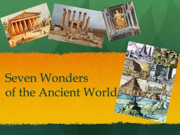 seven wonders of the ancient world n.