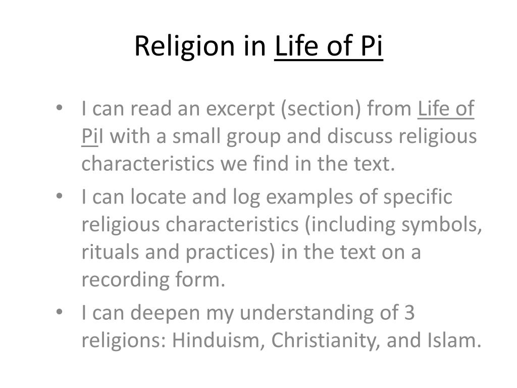 life of pi thesis on religion