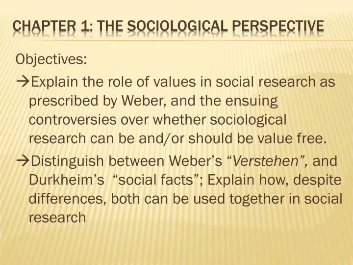 PPT - Chapter 1: The Sociological Perspective PowerPoint Presentation ...