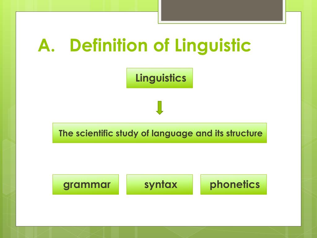 thesis linguistics definition