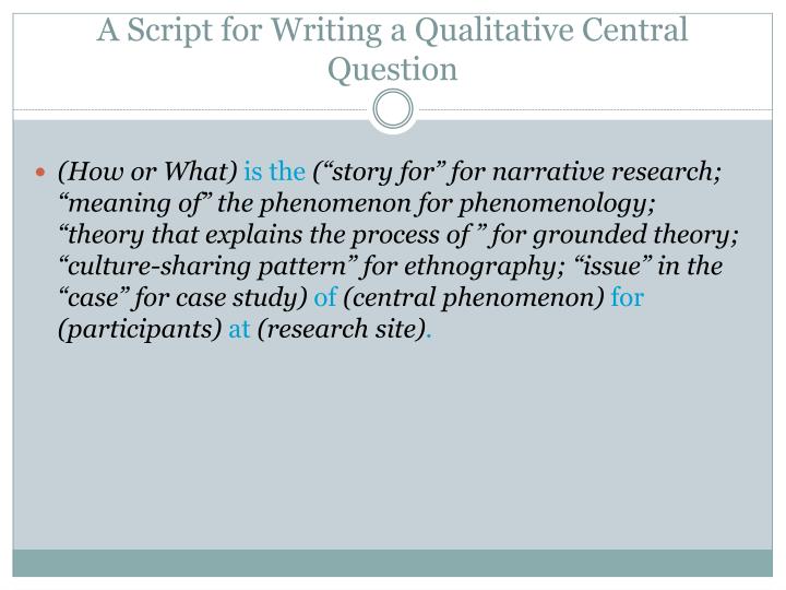 examples of phenomenon in research