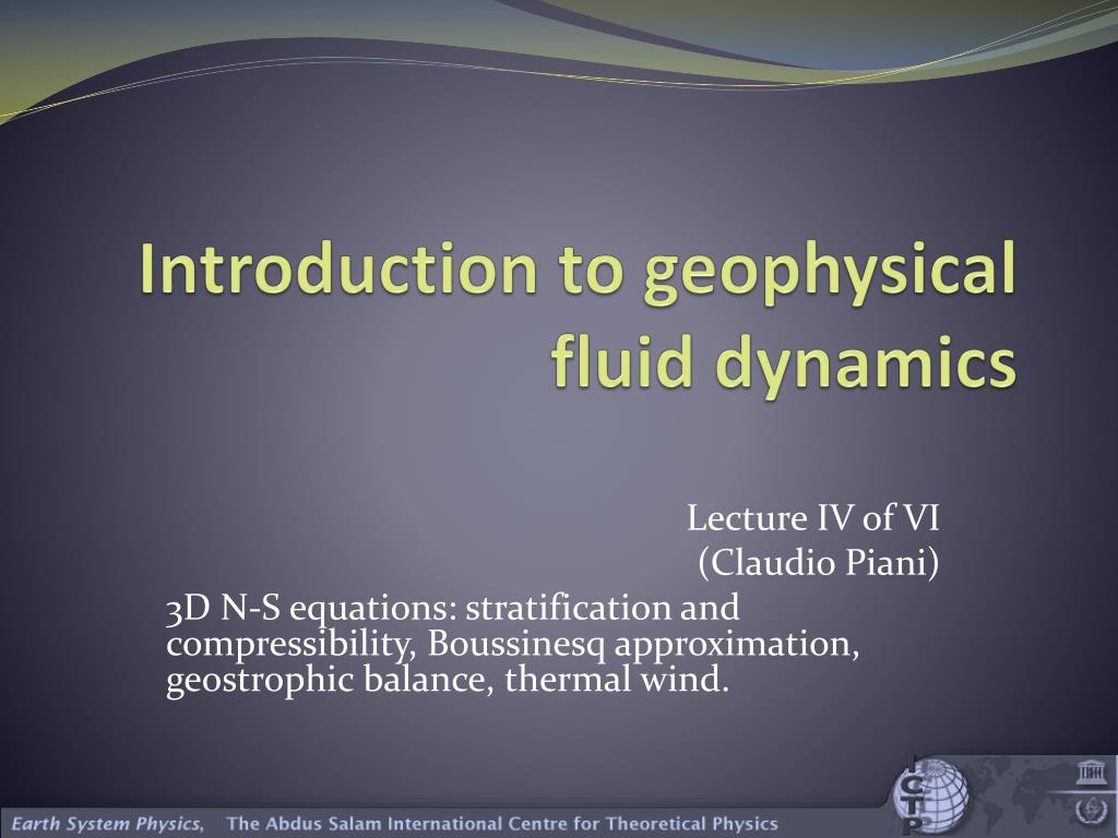 Introduction To Geophysical Fluid Dynamics Solution Manual