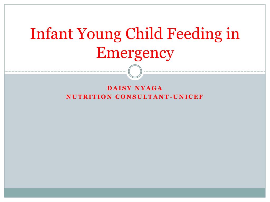Infant and young child feeding - UNICEF DATA