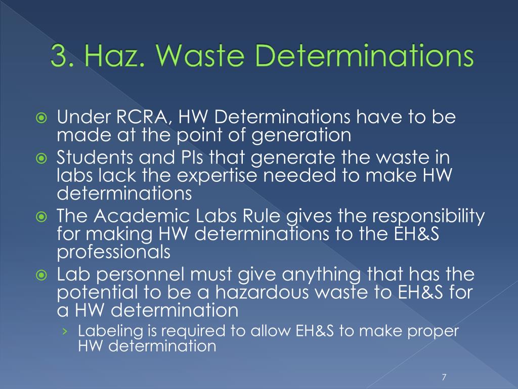 PPT An Update from EPA Academic Labs Rule & Hazardous Waste