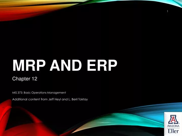 PPT - MRP and ERP PowerPoint Presentation, free download - ID:2623352