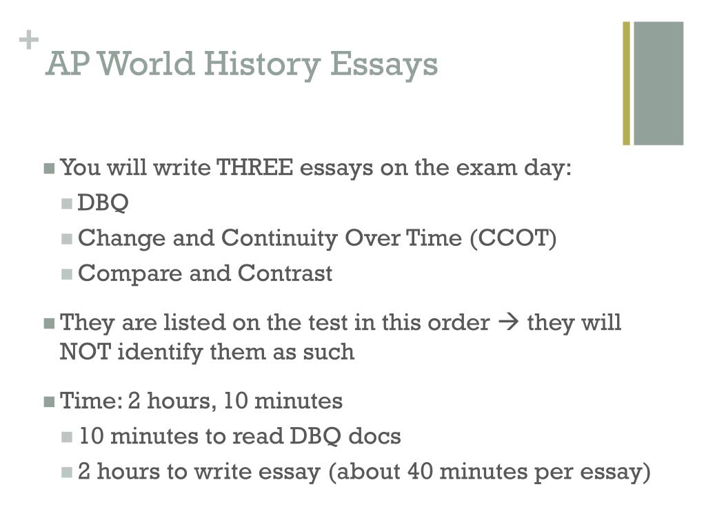 how to write a compare and contrast essay for ap world history