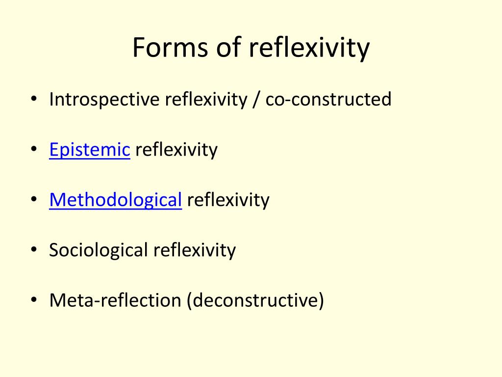 reflexivity in literature review