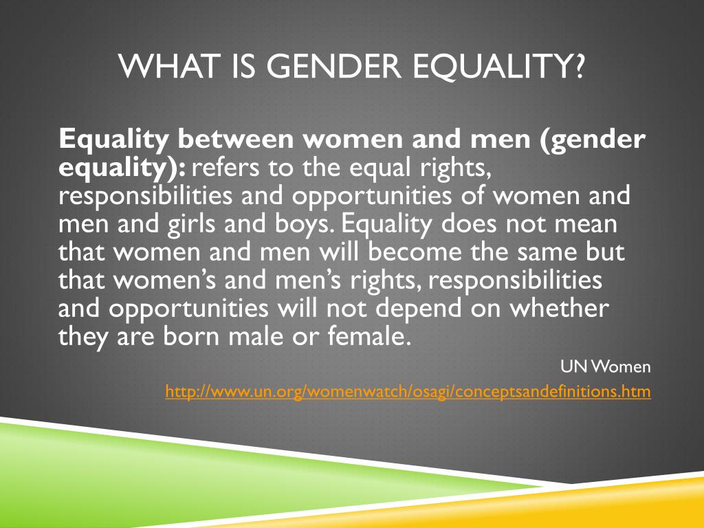 presentation about gender equality