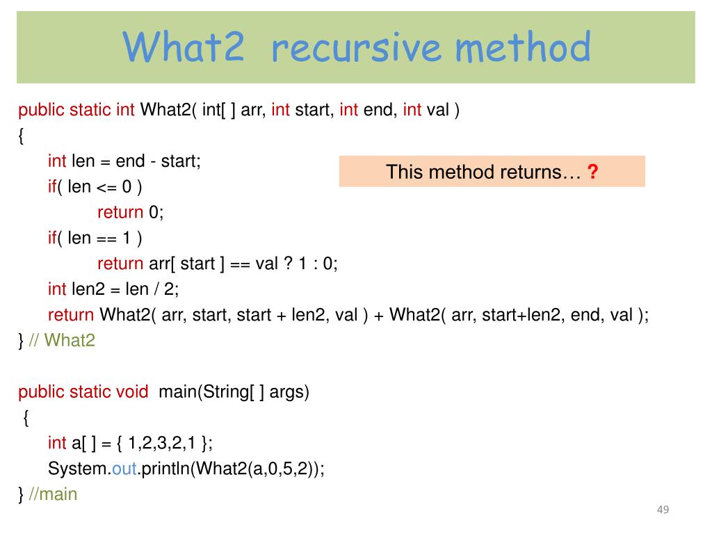 PPT - Recursion In Java PowerPoint Presentation, Free Download - ID:2625717