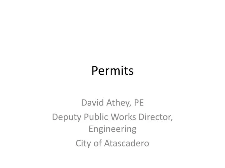 ppt permits powerpoint presentation id 2625887 city of atascadero public works