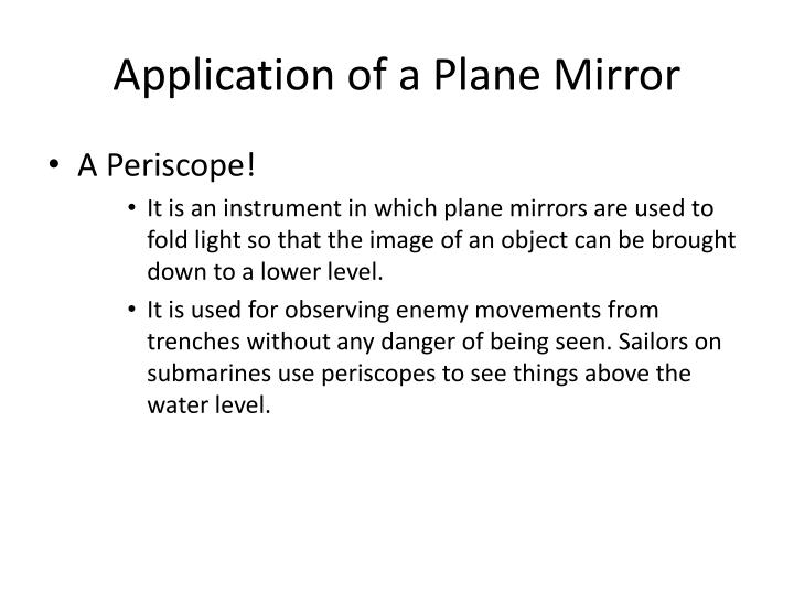 Ppt Plane Mirrors Powerpoint Presentation Id 2626889 Of A Plane Mirror Periscope