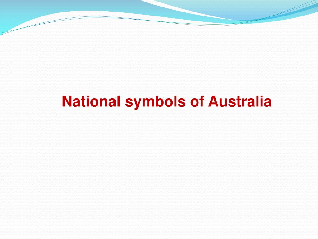 Ppt National Symbols Of Australia
