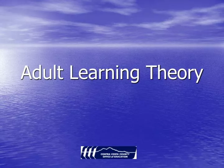 adult learning theory n.