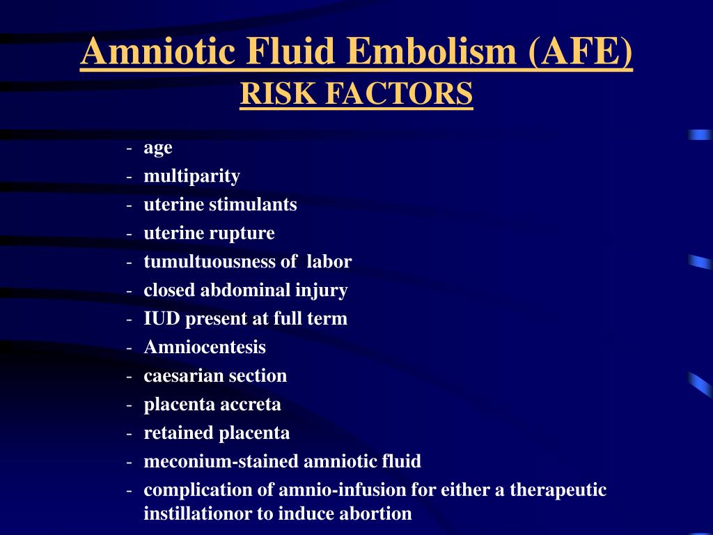 amniotic fluid embolism treatment amniotic fluid embolism treatment