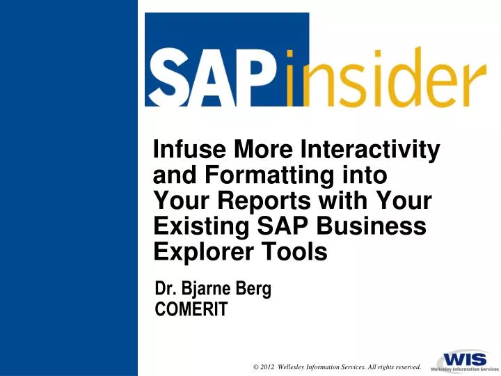 PPT - Dr. Bjarne Berg COMERIT PowerPoint Presentation, free download -  ID:2628717