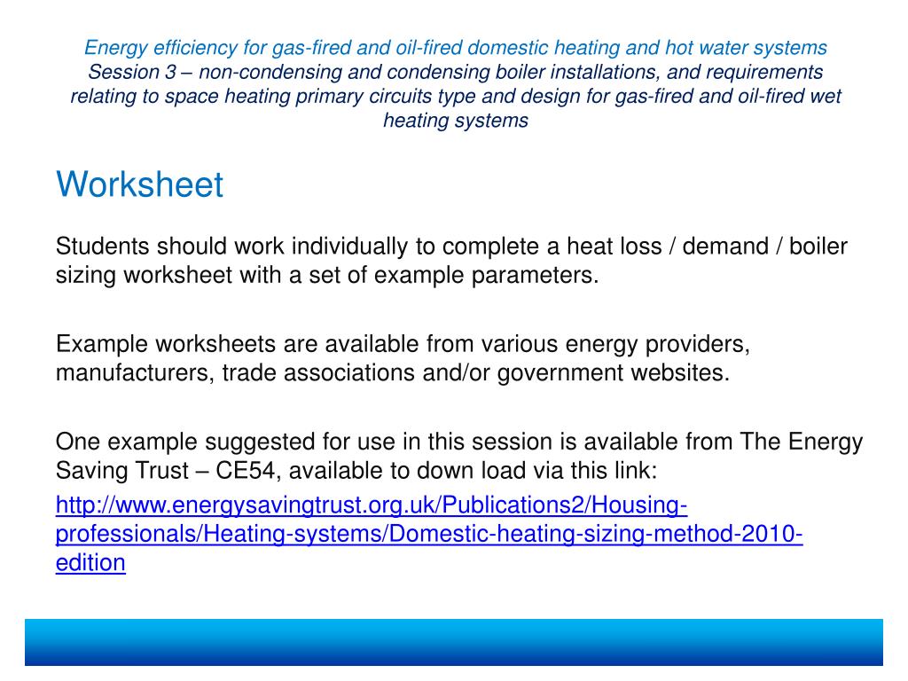 PPT - Energy efficiency for gas-fired and oil-fired domestic heating ...