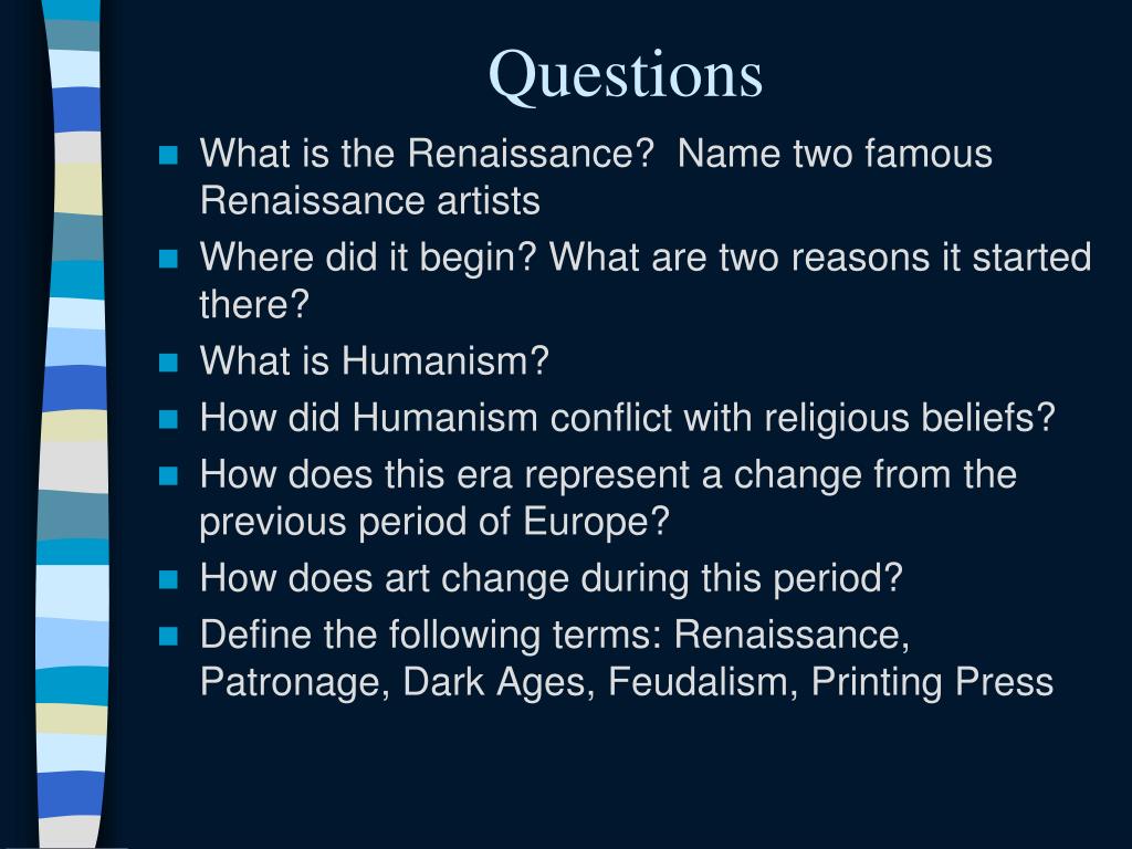 essay questions about renaissance art