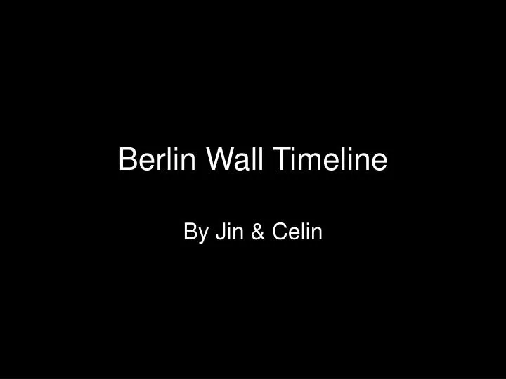berlin timeline