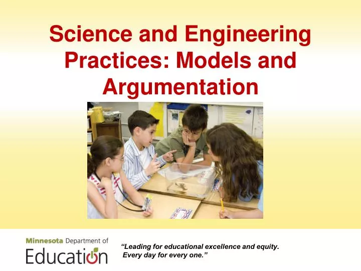 PPT Science and Engineering Practices Models and Argumentation
