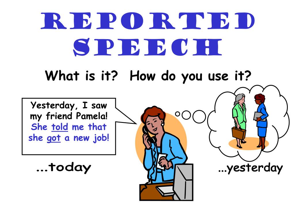 reported speech ppt