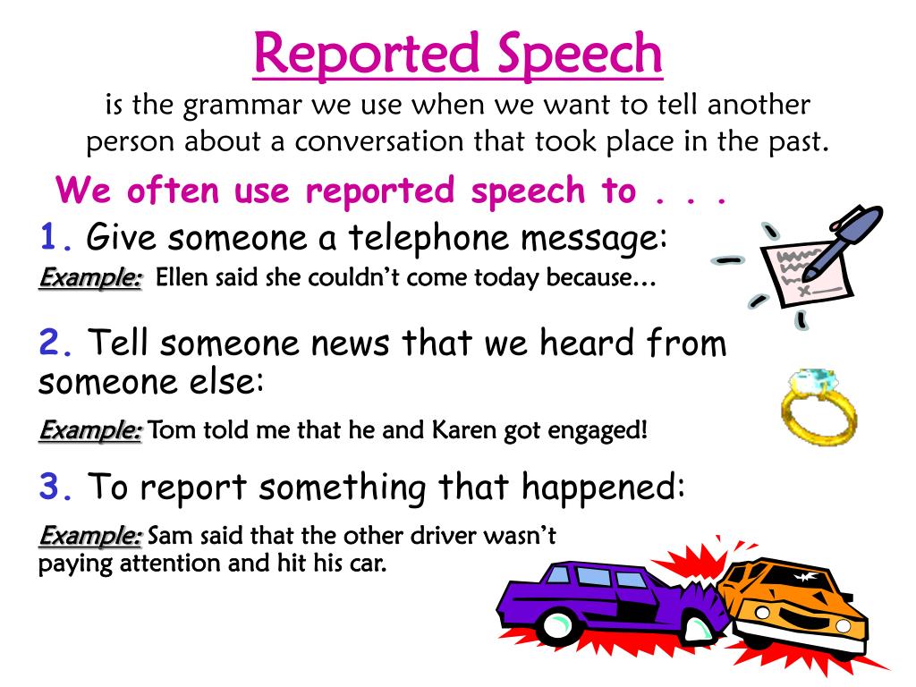 presentation on reported speech