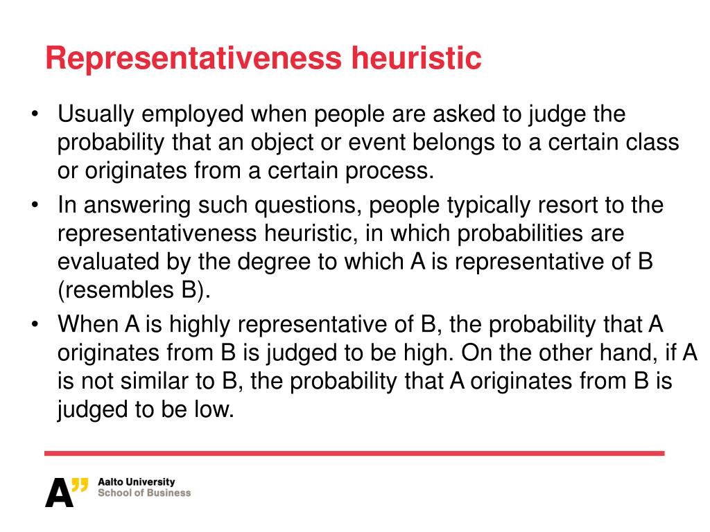 Representativeness Heuristic