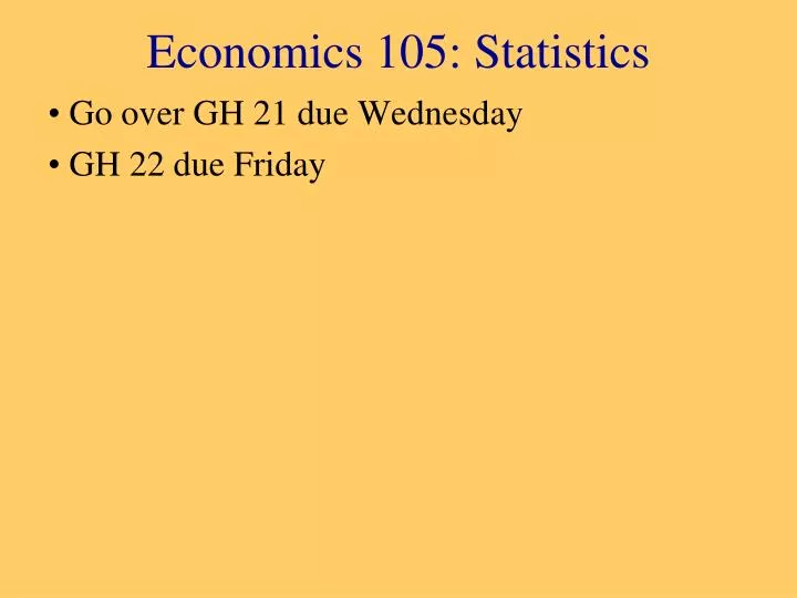 economics 105 statistics n.
