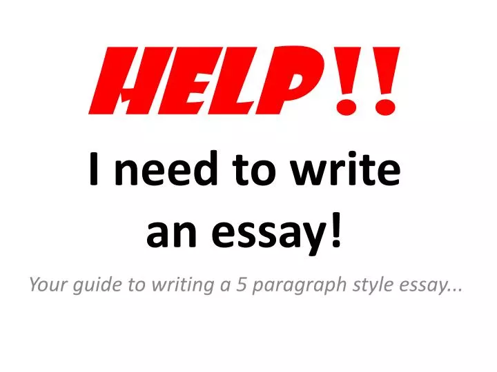 i need help with essay writing