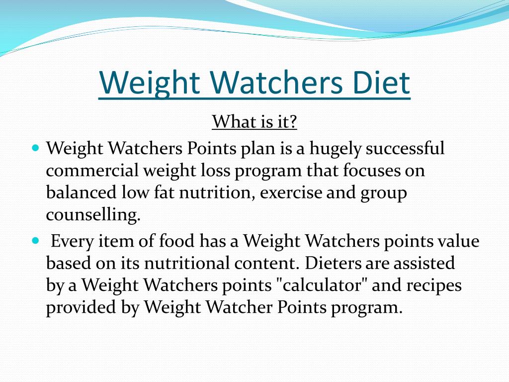 Weight Watchers, Definition, Origins, Description, Function