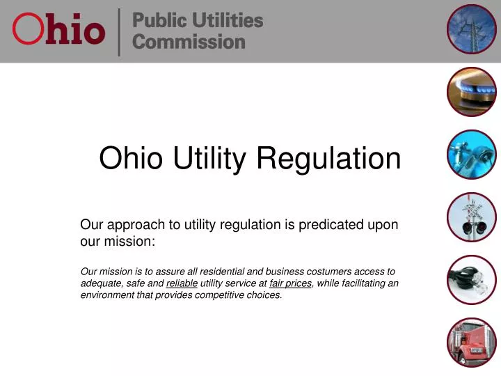 PPT Ohio Utility Regulation PowerPoint Presentation, free download