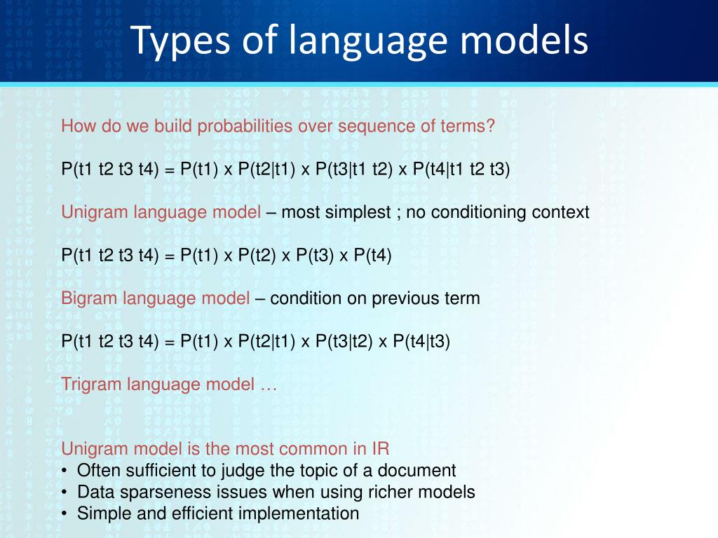 presentation language model