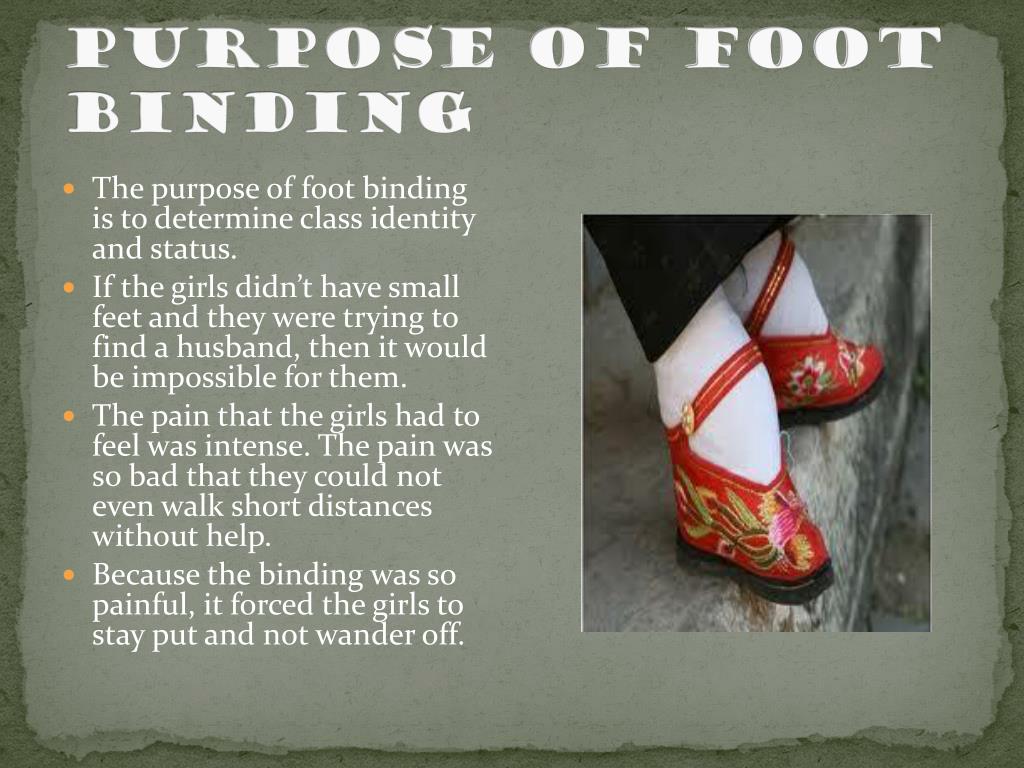 PPT Foot Binding PowerPoint Presentation, free download ID2633484