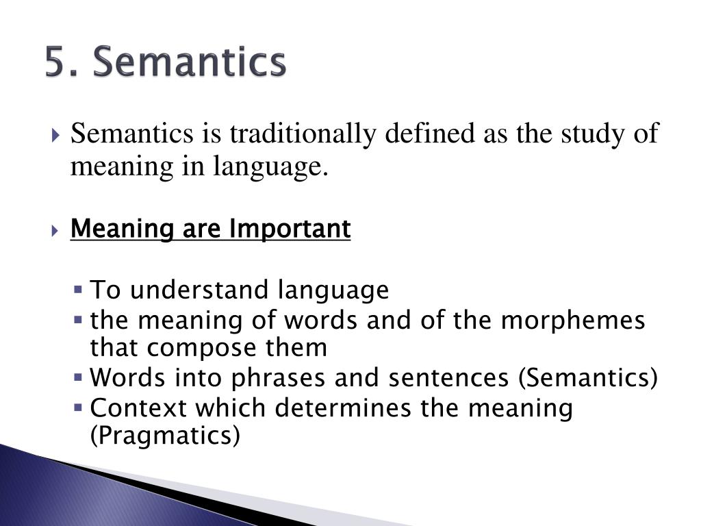 what does semantic rules examples