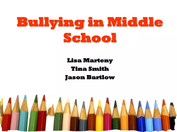 bullying presentation for middle school