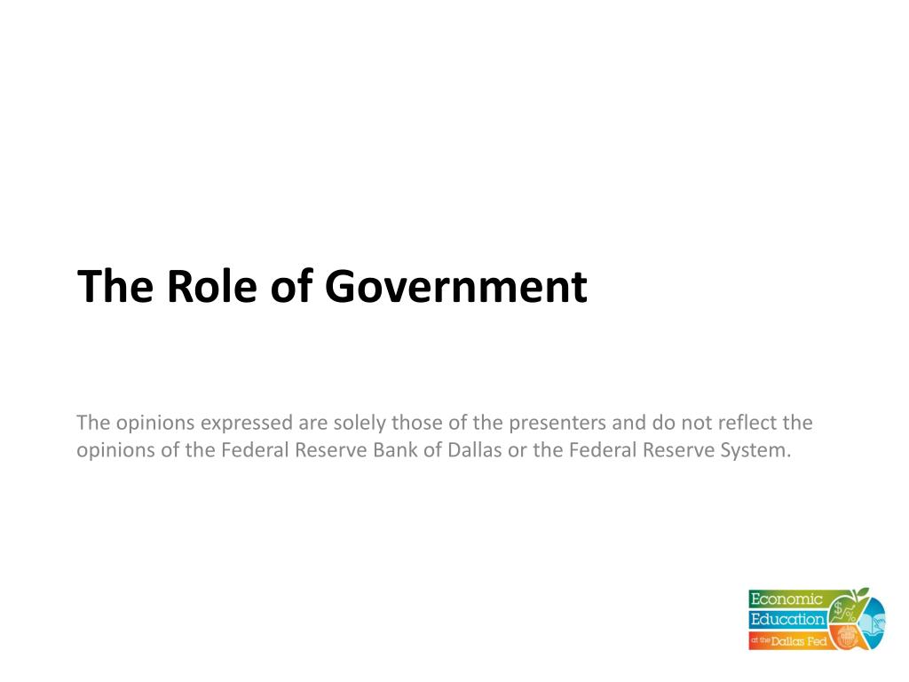 Ppt - The Role Of Government Powerpoint Presentation, Free Download -  Id:2634387