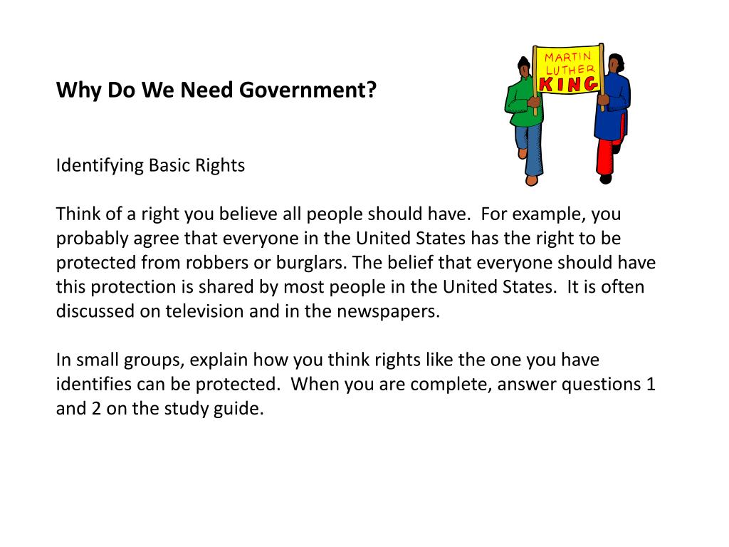 do we need government essay