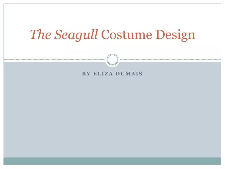 the seagull costume design n.