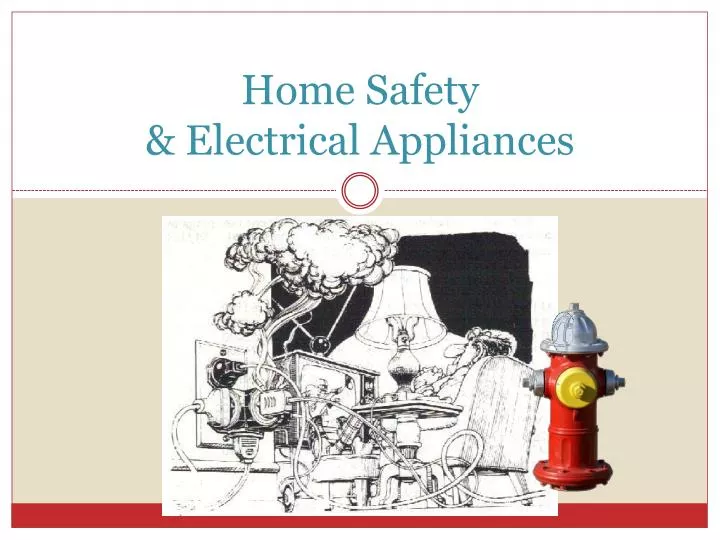 home safety electrical appliances n.