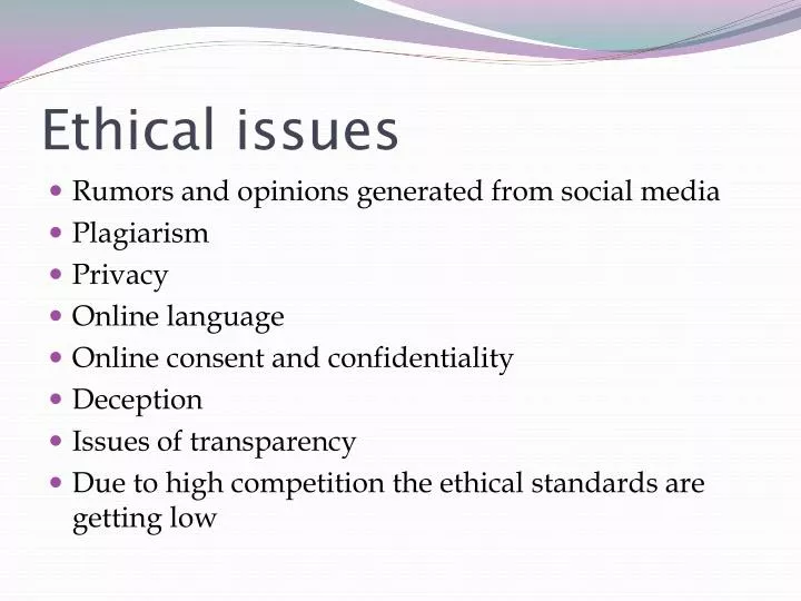 ethical issues in marketing research ppt